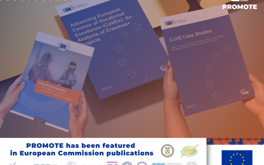 PROMOTE Featured in New European Commission Publications on Erasmus+ Centres of Vocational Excellence (CoVEs)
